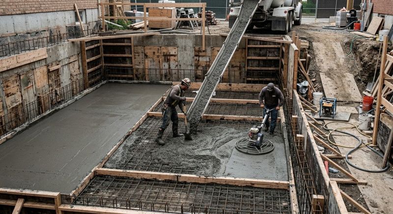 Basement Concrete Installation in Cardinal, VA