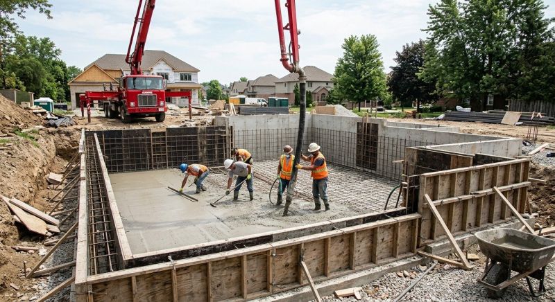 Basement Concrete Installation in Newport News, VA