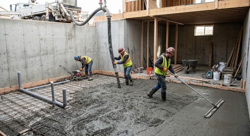Basement Concrete Installation in Norfolk, VA
