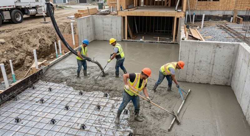 Basement Concrete Installation in Smithfield, VA