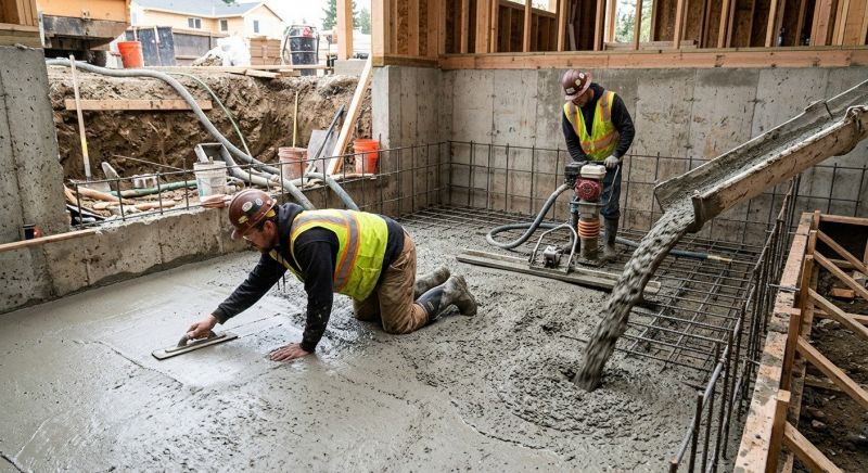 Basement Concrete Installation in York County, VA