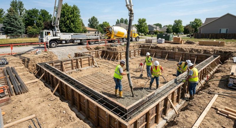 Cement Foundation Installation in Newport News, VA