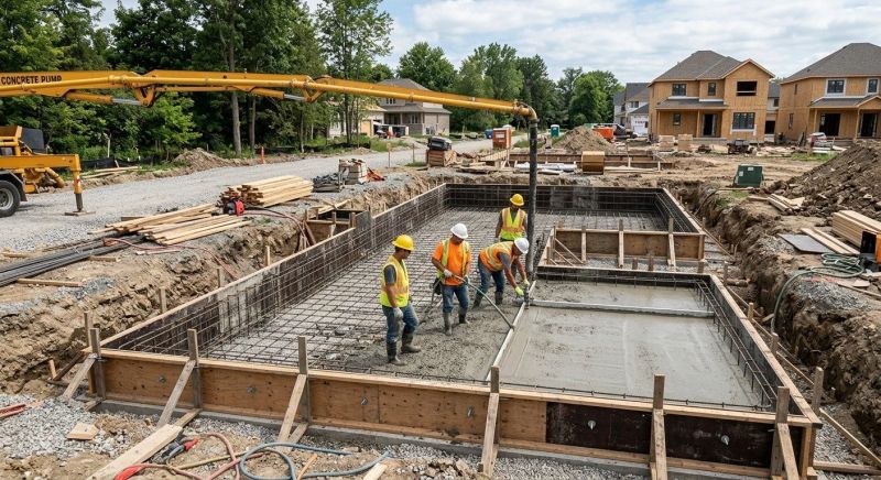 Cement Foundation Installation in Newport News, VA
