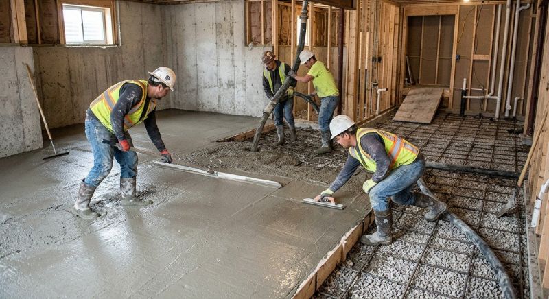 Basement Concrete Installation in Portsmouth, VA